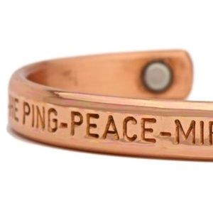 NEW Peace Copper Magnetic Bracelet by Sergio Lub